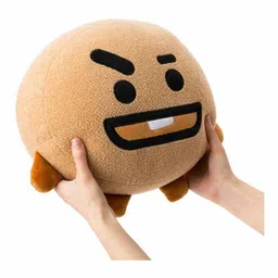 D&Y Cartoon Face Cushion - Brown image 3