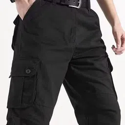StyleCast x Revolte Men Easy Wash Pleated Cargos Trousers image 4