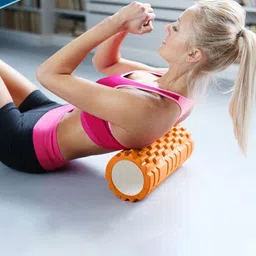 Strauss Orange-Colored Deep Tissue Massage Foam Roller image 2