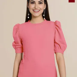 Mast & Harbour Women Pack of 2 Puff Sleeve Top image 1