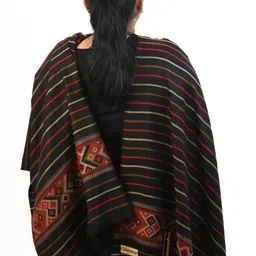 Vrinde Women Striped Printed Shawl image 4