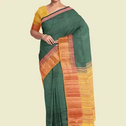 The Chennai Silks Woven Design Zari Kanjeevaram Saree-image-35