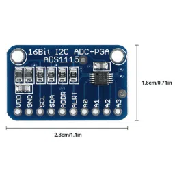 16 Bit I2C 4 Channel ADS1115 Module image 5