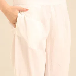 Anouk Women Floral Embroidered Cotton Kurta with Trousers & Dupatta image 5