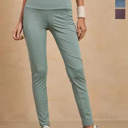 COLOR CAPITAL Women Pack of 3 Skinny Fit Antimicrobial Ankle Length Gym Tights-picture-21