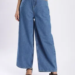 The Roadster Lifestyle Co Cotton Super Baggy-Fit High-Rise Jeans-image-36