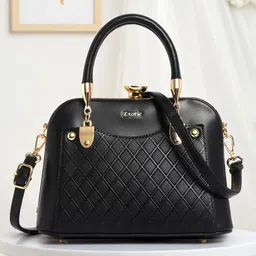 Exotic Textured Structured Satchel with Cut Work-picture-30
