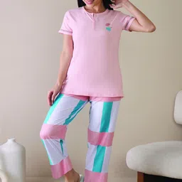 Sweet Dreams Women Pure Cotton Night suit-image-20