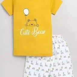 ifa collection Boys Printed Short Sleeves Pure Cotton T-shirt With Shorts-image-3