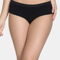 Zivame Pack Of 2 Low-Rise Full Coverage Hipster Briefs ZI28D1-Black Beauty Maple Sugar image 2