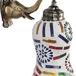 1ST TIME Multicoloured & Multicoloured Textured Metal Traditional Wall Lamp-picture-18