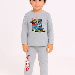 YK X Minute Mirth Boys Hot Wheels Printed T-shirt with Pyjamas-picture-10