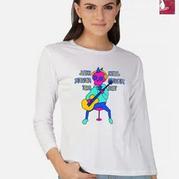 Metronaut Women 2 Printed Bio Finish Applique T-shirt-picture-17