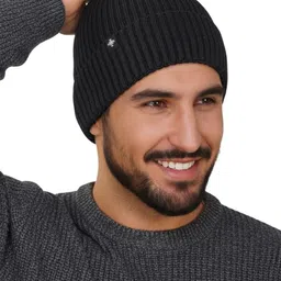 iSWEVEN Unisex Woollen Beanie-image-9