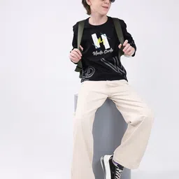 Monte Carlo Boys Typography Printed Woollen T-shirt image 5