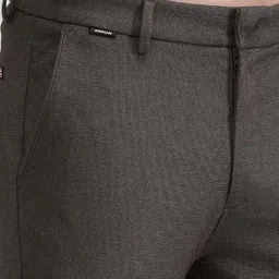 Arrow Sport Men Textured Urban Slim Slim Fit Trousers image 2