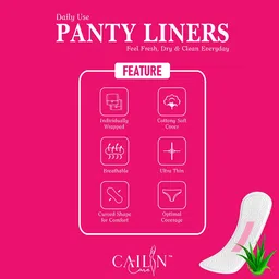 Cailin Care Soft Cotton Ultra Thin Panty Liners Infused With Neem 180 mm - 30 Liners image 5