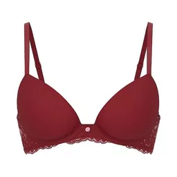 Victoria's Secret Women Floral Lace Medium Coverage Heavily Padded Underwired Push-Up Bra image 3