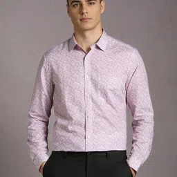 Louis Philippe Men Floral Printed Spread Collar Formal Shirt-image-57