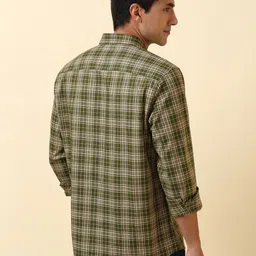 Allen Solly Slim Fit Tartan Checks Checked Pure Cotton Casual Shirt image 3