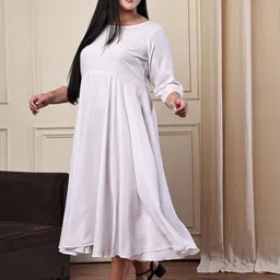 theRebelinme Crepe Fit & Flare Midi Dress image 3