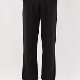 HIGH BUY Women Relaxed High-Rise Pleated Trousers-image-88