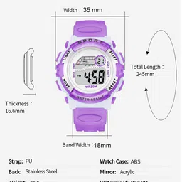 Time Up Unisex Kids Dial & Bracelet Style Straps Digital Multi Function Watch WF82-404 image 3