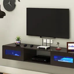 ANIKAA Orilo Maroon Wall Mount Modern TV Unit-1.57 m image 4