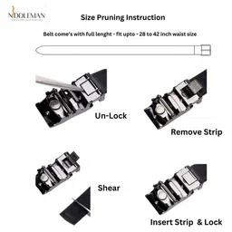 Niddleman Men Textured PU Belt image 4