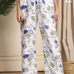 TAG 7 Women Pack Of 2 Printed Cotton Mid-Rise Lounge Pants-picture-22