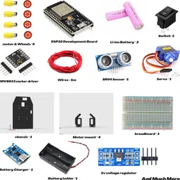 stemed 4WD Car kit | ESP32 Stem car kit suitable for students Educational Electronic Hobby Kit image 2