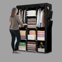 flipkart perfect homes studio Carbon Steel Collapsible Wardrobe image 5
