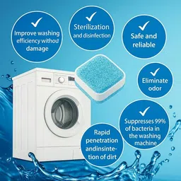 sahilenteprise 24 PCS Washing Machine Cleaner Tablet Washing Machine Soap Dispenser image 4