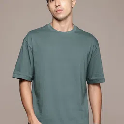 The Roadster Lifestyle Co. Men Pure Cotton Relaxed Fit T-shirt-picture-47