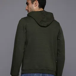 Louis Philippe Sport Men Striped Hooded Sweatshirt image 3