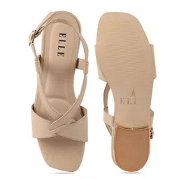 ELLE Women Open Toe Flats with Buckle image 2