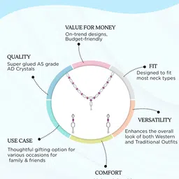 Yellow Chimes Silver-Plated Jewellery Set image 5