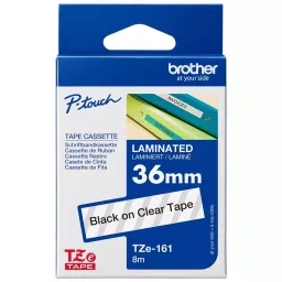 BROTHER Tape, Black On Clear, 36Mm W, 8M L, TZE-161-picture-35