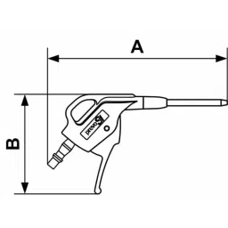 PREVOST 6 Bar Air Blo W Gun, British 6 Air Inlet (BSP), BBG 06MTL image 4