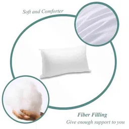 Y&A'M Beige Fibre Filled Polycotton Sleep Pillow image 3