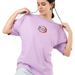 RHINO CULT Women Printed Extended Sleeves Pockets T-shirt-image-78