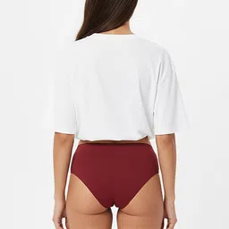 FiveFlag Pure Combed Cotton Mid-Rise Hipster Briefs image 3