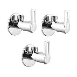 CLINTON Oxy Brass Angle Valve with Wall Flange for Bathroom (Pack of 3)-image-31