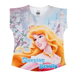 Disney by Wear Your Mind Girls Pink & Blue Disney Princess Printed Top-picture-29
