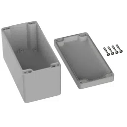 RS PRO Grey ABS General Purpose Enclosure, IP66, IK07, Grey Lid, 80 x 160 x 90 mm Model No 2010189 image 2