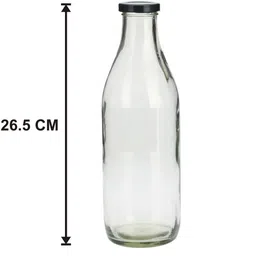 1ST TIME Transparent Glass Solid Water Bottle image 2