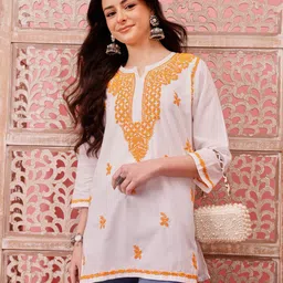 ADA Ethnic Motifs Embroidered Thread Work Thread Work Kurti-picture-27