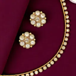 FEMMIBELLA Gold-Plated White Cubic Zircon Jewellery Set-image-56