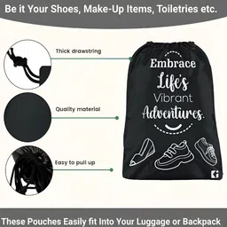 Aura Blue & Black 12 Pieces Reusable Multi-Utility Organisers image 5