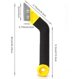 FLAMINGO ENTERPRISE Tile Grout Removal Tool Wood Cutter Silicone & Carbide Yellow & Black, FM-136 image 2